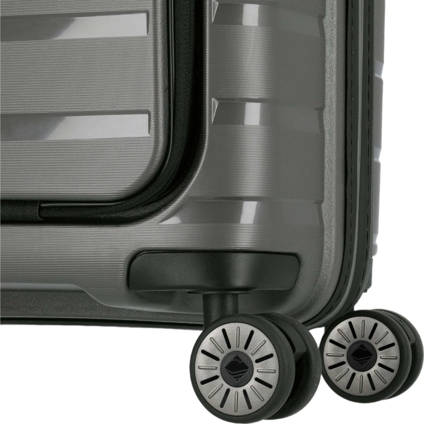 Travelite Air Base 4-Rollen-Kabinentrolley mit Vortasche S 55 cm -Anthrazit KOFFER-PLUS.COM
