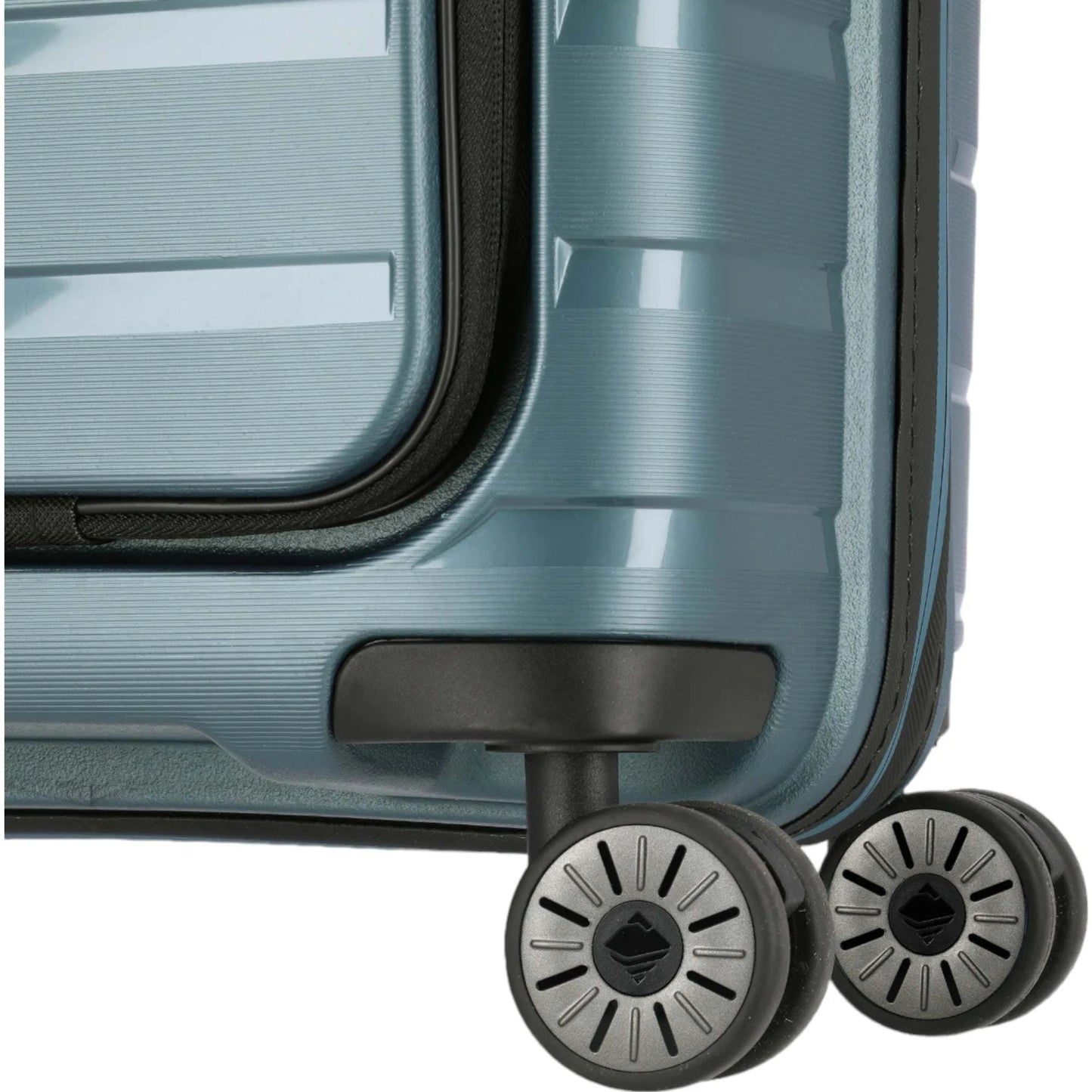 Travelite Air Base 4-Rollen-Kabinentrolley mit Vortasche S 55 cm -Eisblau KOFFER-PLUS.COM