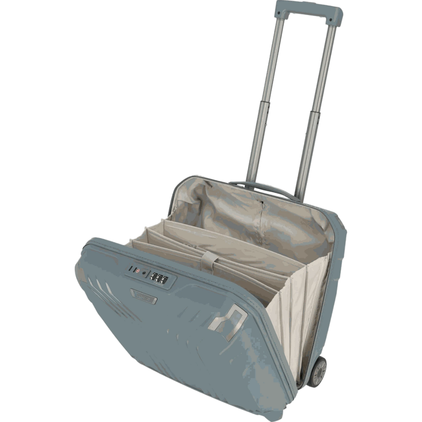 Travelite Elvaa Business-Trolley 44 cm -Blaugrau KOFFER-PLUS.COM