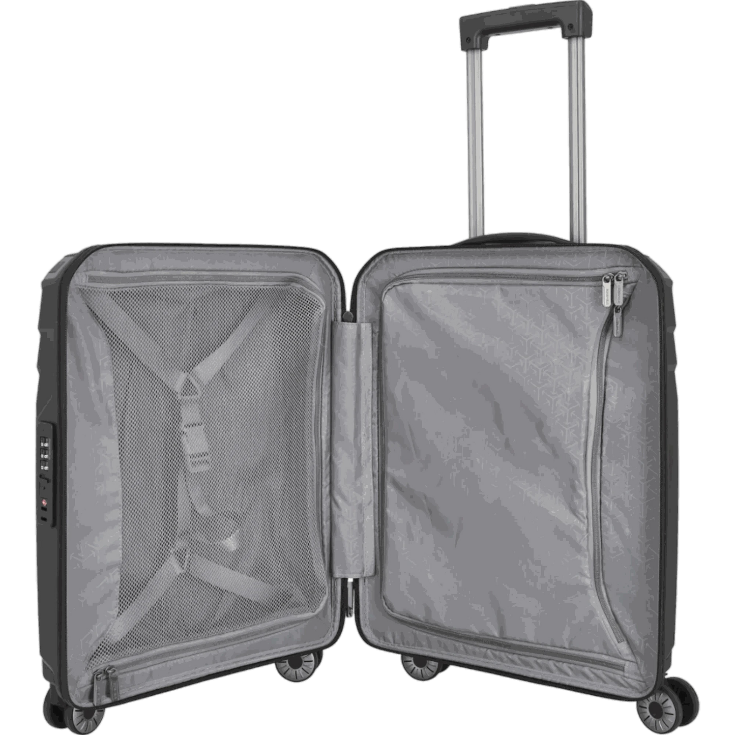 Travelite Elvaa 4-Rollen-Bordtrolley S 55 cm -Schwarz KOFFER-PLUS.COM