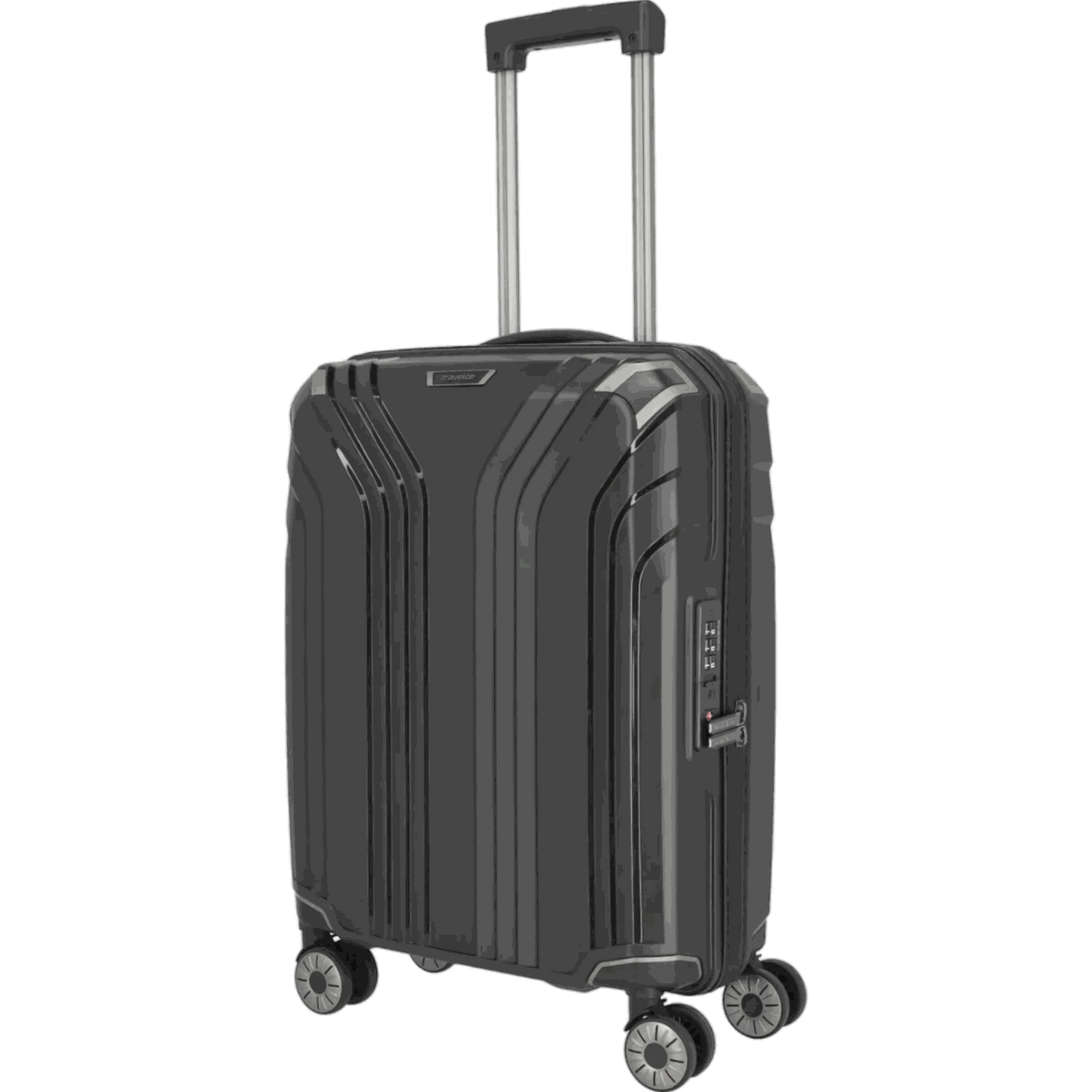 Travelite Elvaa 4-Rollen-Bordtrolley S 55 cm -Schwarz KOFFER-PLUS.COM