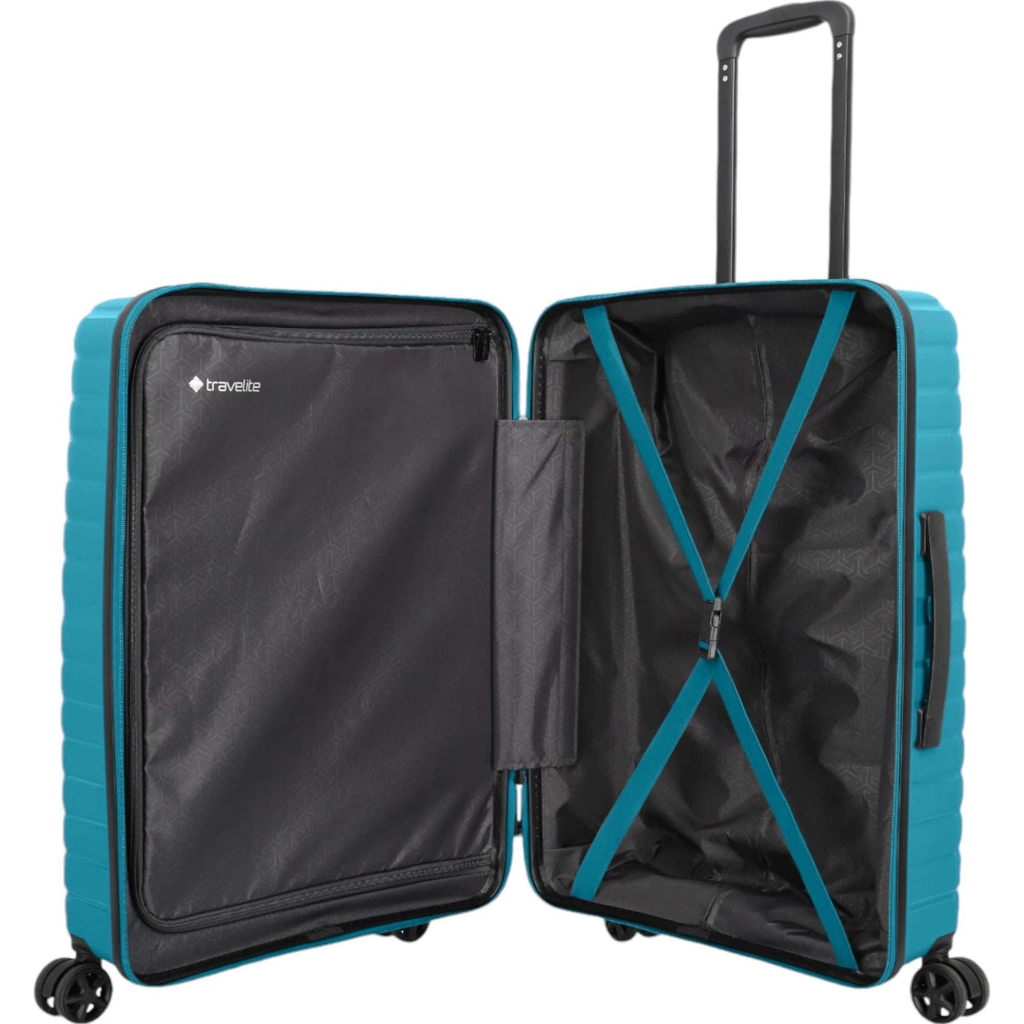 Travelite Trient 4-Rollen-Trolley 66 cm -Petrol KOFFER-PLUS.COM