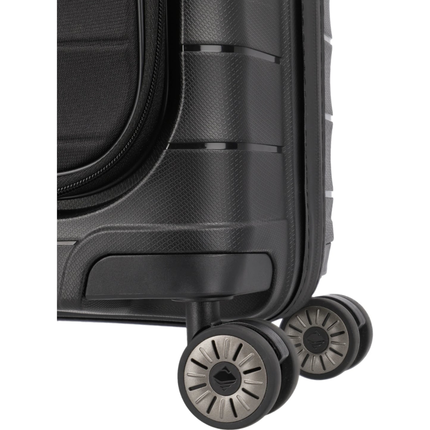 Travelite Mooby 4-Rollen-Handgepäcktrolley mit Vortasche 55 cm -Schwa KOFFER-PLUS.COM