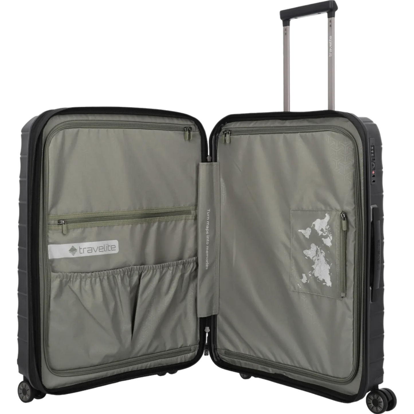 Travelite Mooby 4-Rollen-Trolley 66 cm -Schwarz KOFFER-PLUS.COM