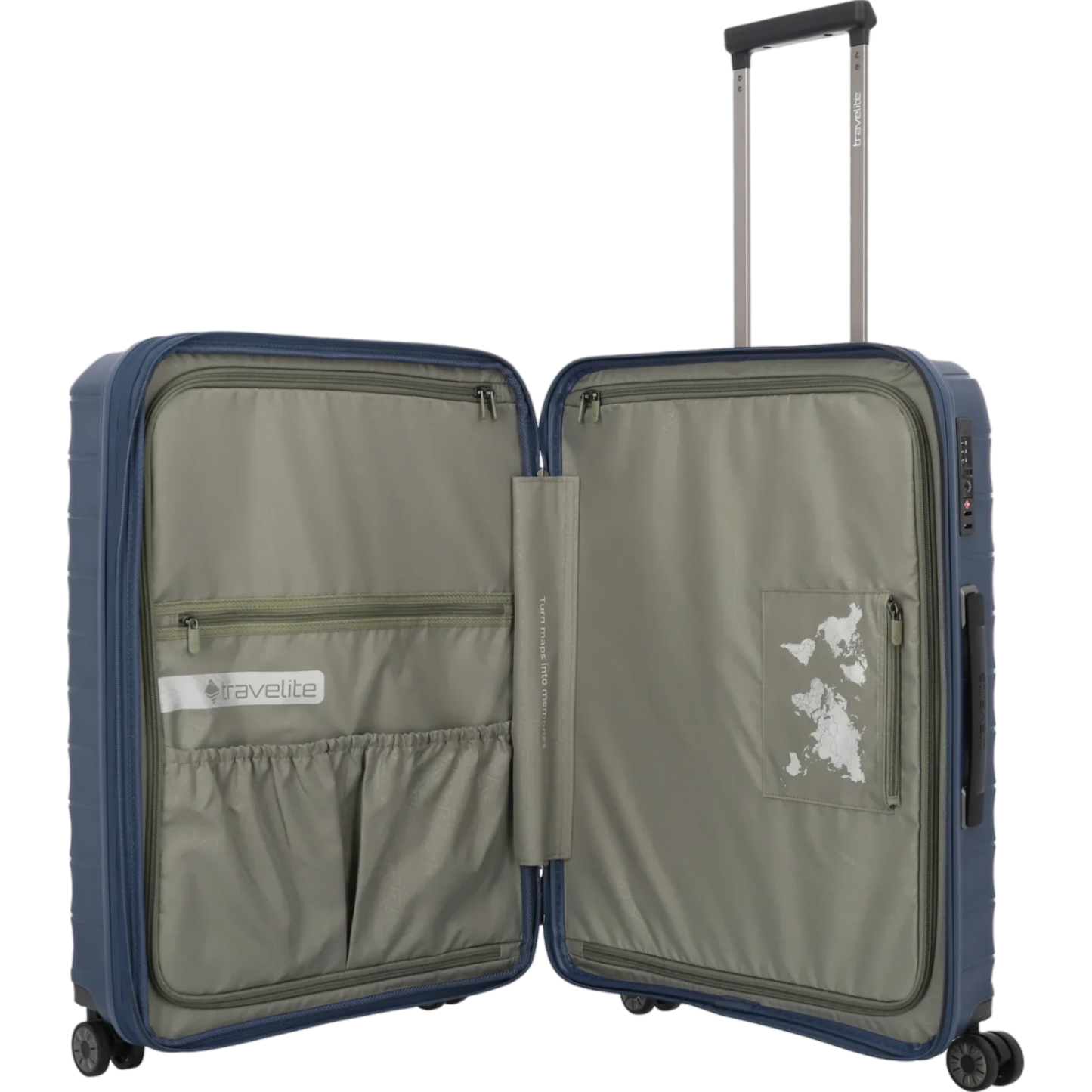 Travelite Mooby 4-Rollen-Trolley 66 cm -Marine KOFFER-PLUS.COM