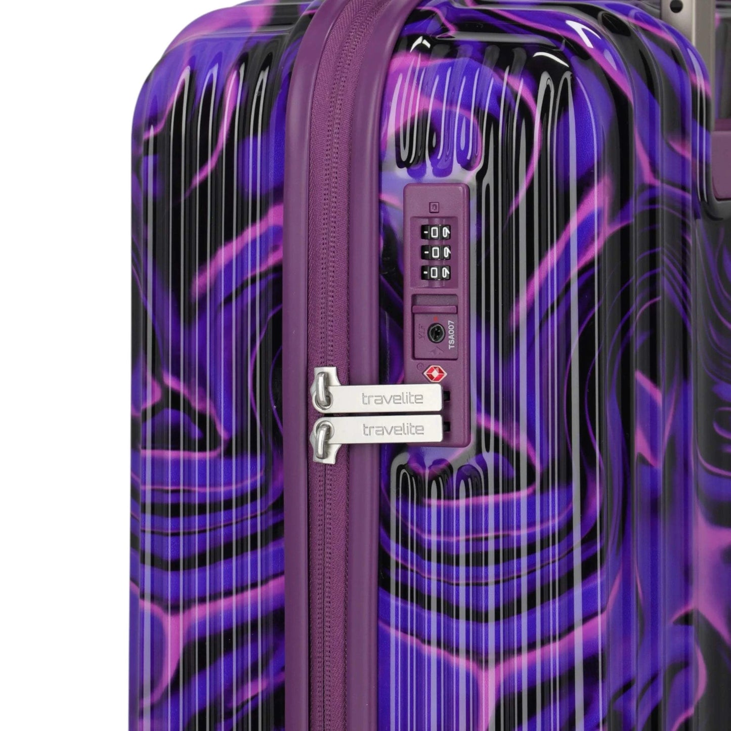 Travelite Lascana Edition 4-Rollen-Bordtrolley S 55 cm -Purple Swirl KOFFER-PLUS.COM