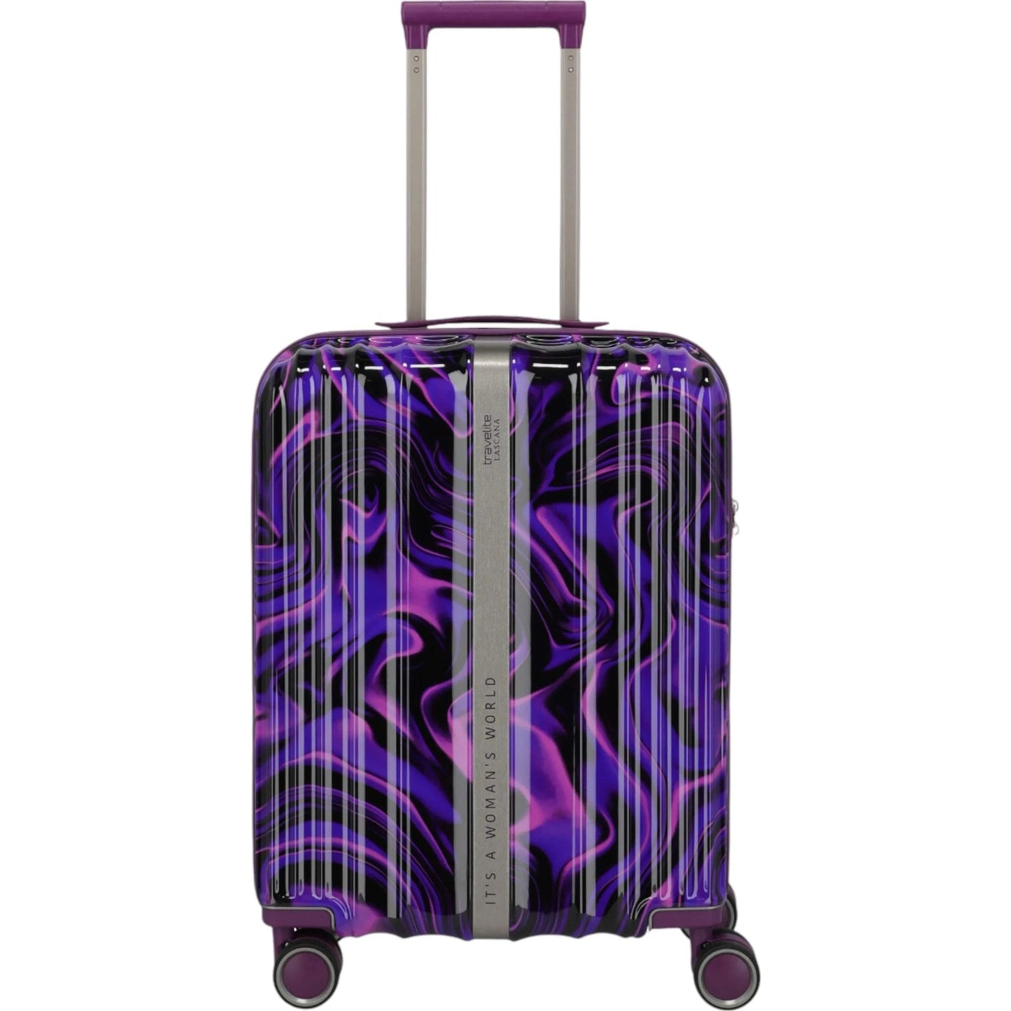 Travelite Lascana Edition 4-Rollen-Bordtrolley S 55 cm -Purple Swirl KOFFER-PLUS.COM
