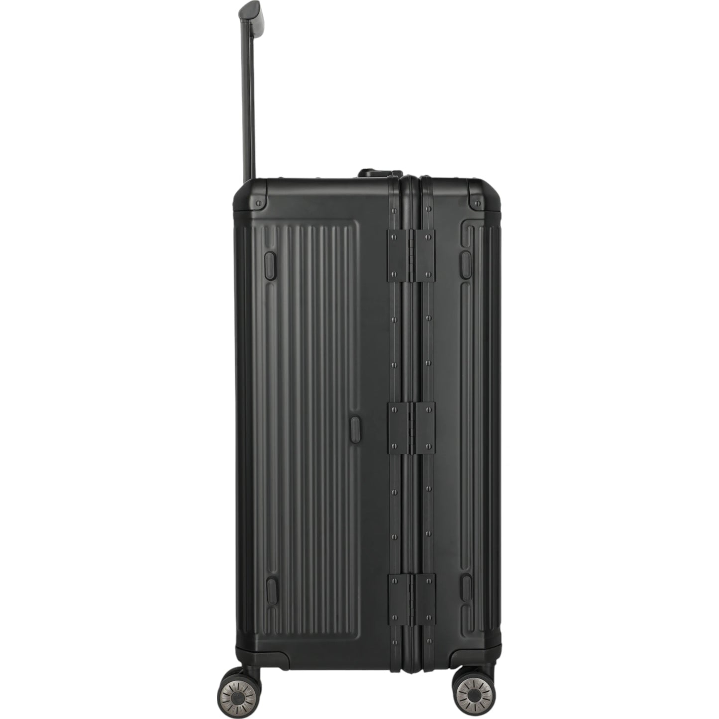Travelite Next 4-Rollen-Koffer Trunk L aus Aluminium 76 cm -Schwarz KOFFER-PLUS.COM