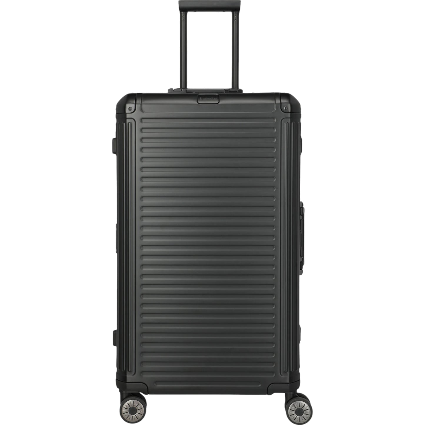 Travelite Next 4-Rollen-Koffer Trunk L aus Aluminium 76 cm -Schwarz KOFFER-PLUS.COM