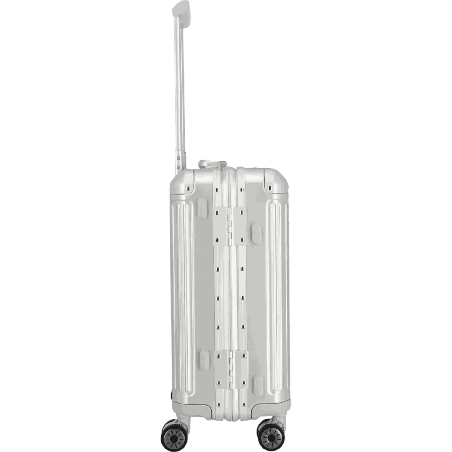 Travelite Next 4-Rollen-Kabinentrolley aus Aluminium 55 cm -Silber KOFFER-PLUS.COM