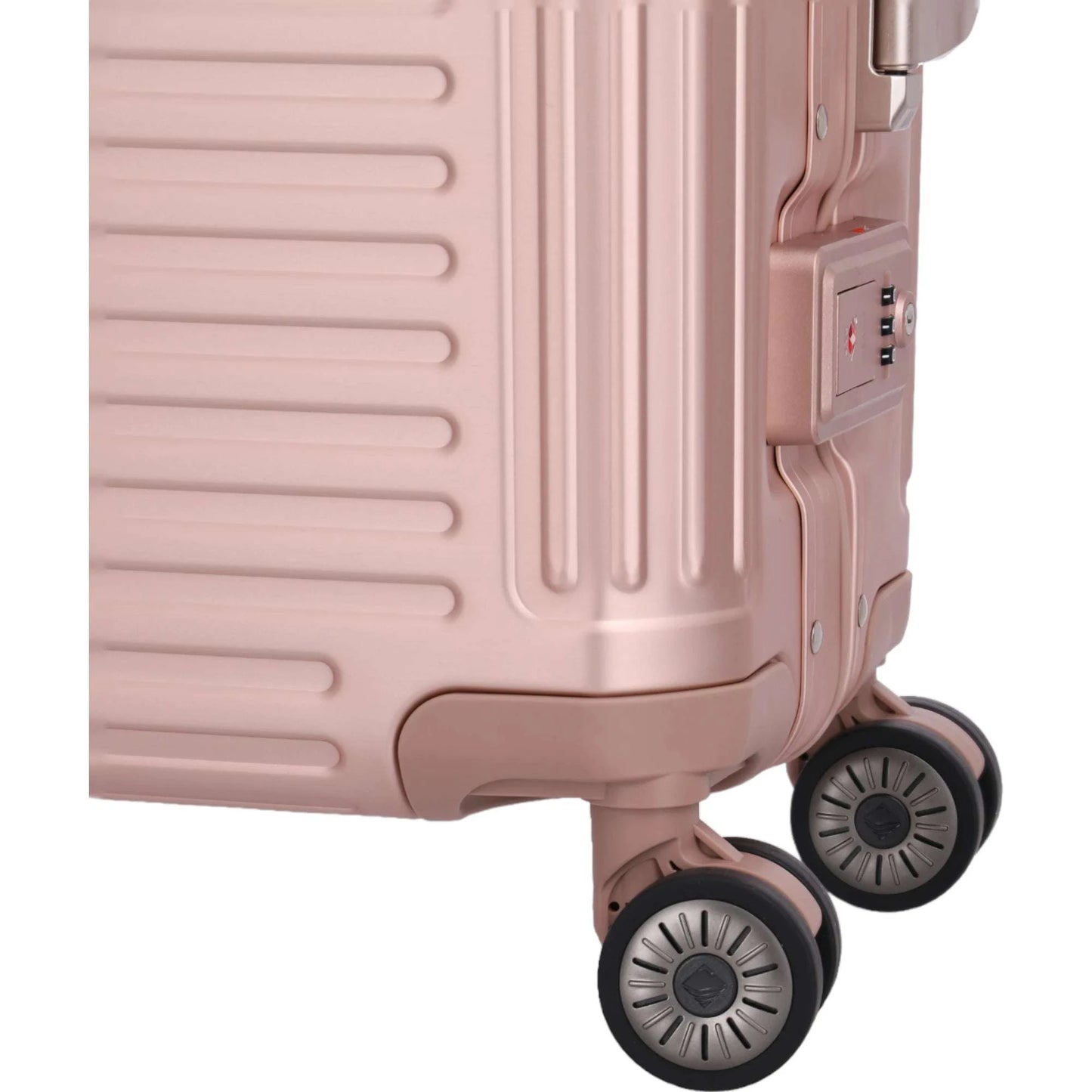 Travelite Next 4-Rollen-Bordtrolley aus Aluminium S 55 cm -Rose KOFFER-PLUS.COM