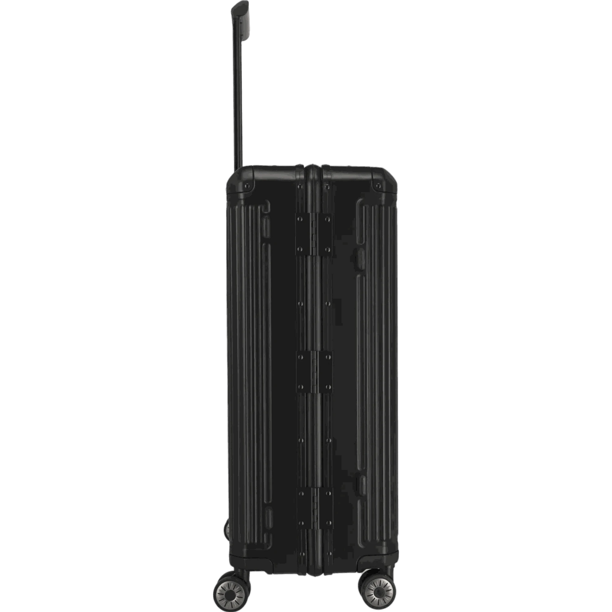 Travelite Next  4-Rollen-Trolley aus Aluminium 77 cm -Schwarz KOFFER-PLUS.COM