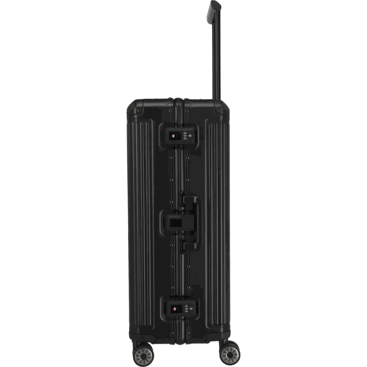 Travelite Next  4-Rollen-Trolley aus Aluminium 77 cm -Schwarz KOFFER-PLUS.COM