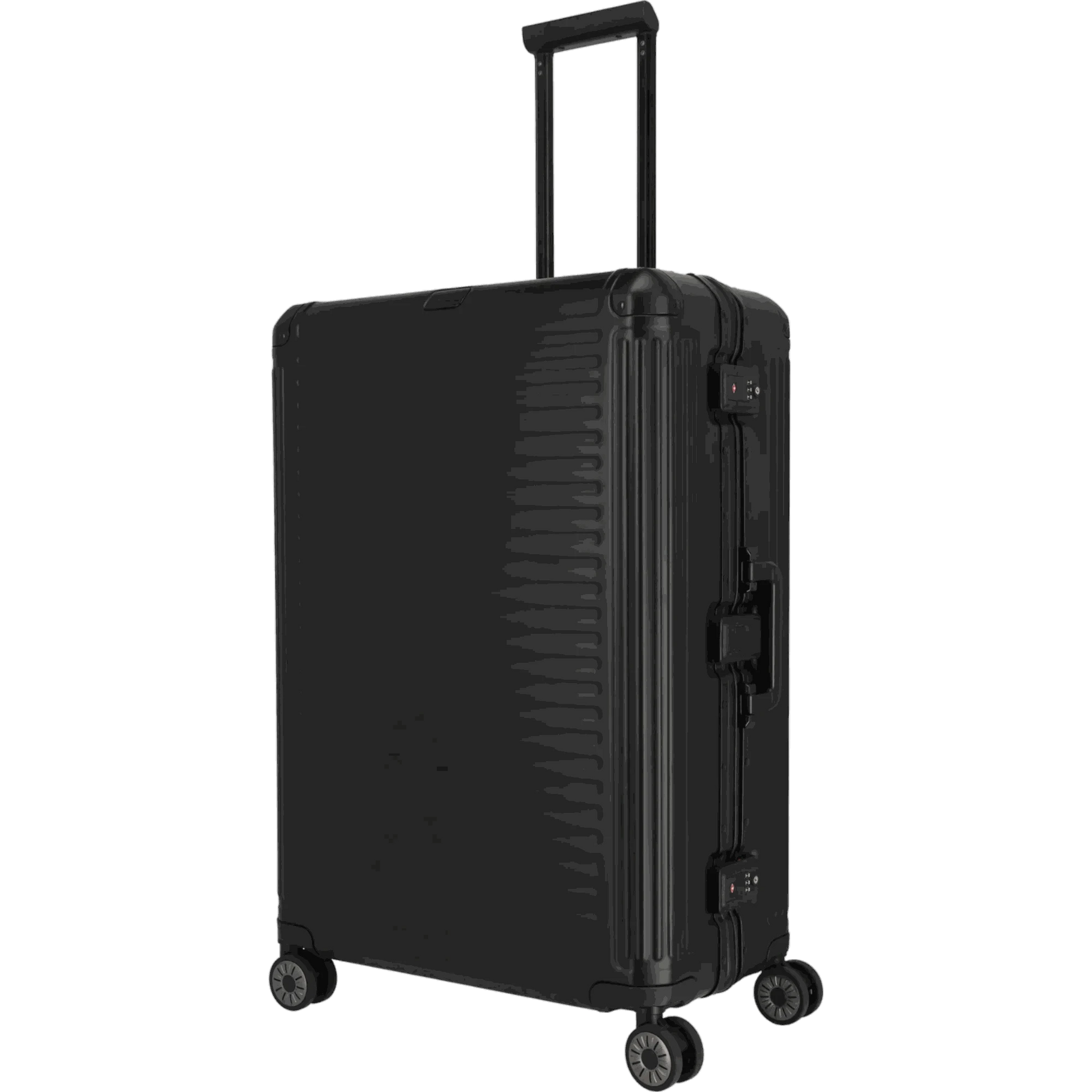 Travelite Next  4-Rollen-Trolley aus Aluminium 77 cm -Schwarz KOFFER-PLUS.COM