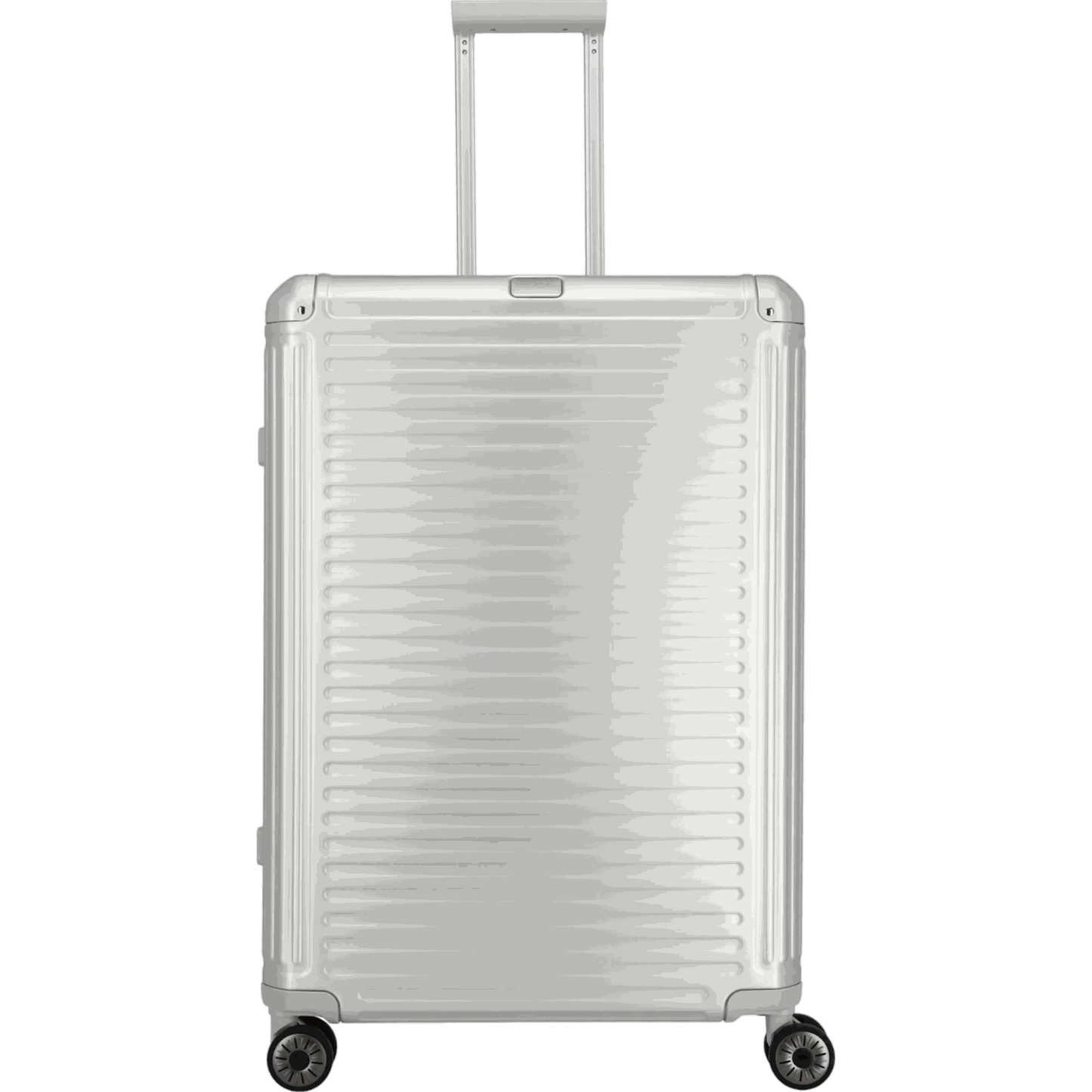 Travelite Next  4-Rollen-Trolley aus Aluminium 77 cm -Silber KOFFER-PLUS.COM