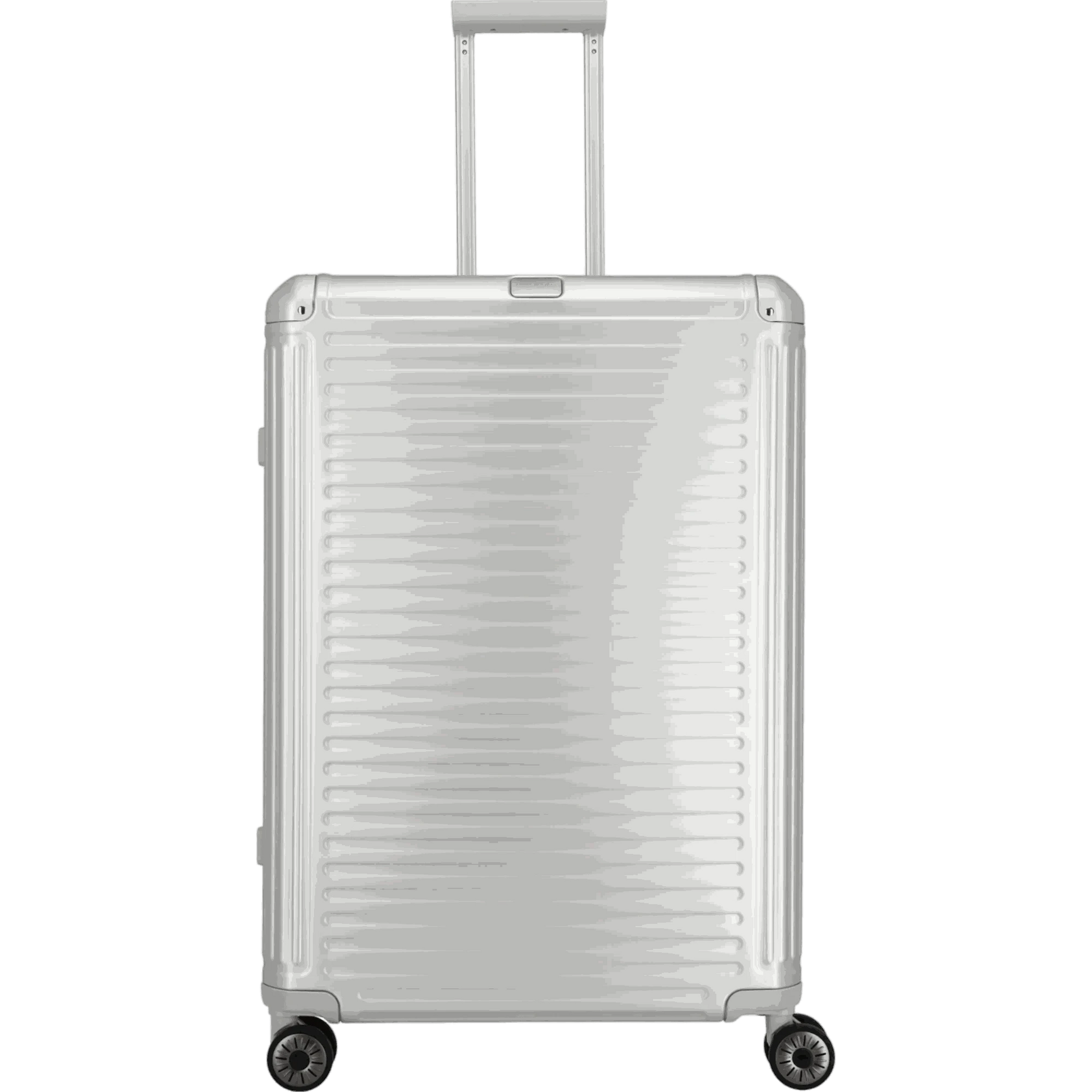 Travelite Next  4-Rollen-Trolley aus Aluminium 77 cm -Silber KOFFER-PLUS.COM