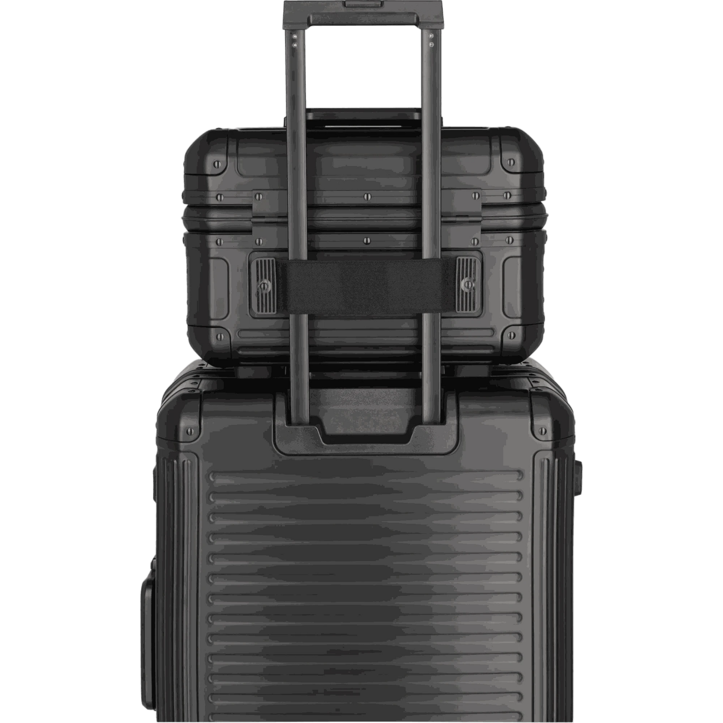 Travelite Next Beautycase aus Aluminium 38 cm -Schwarz KOFFER-PLUS.COM