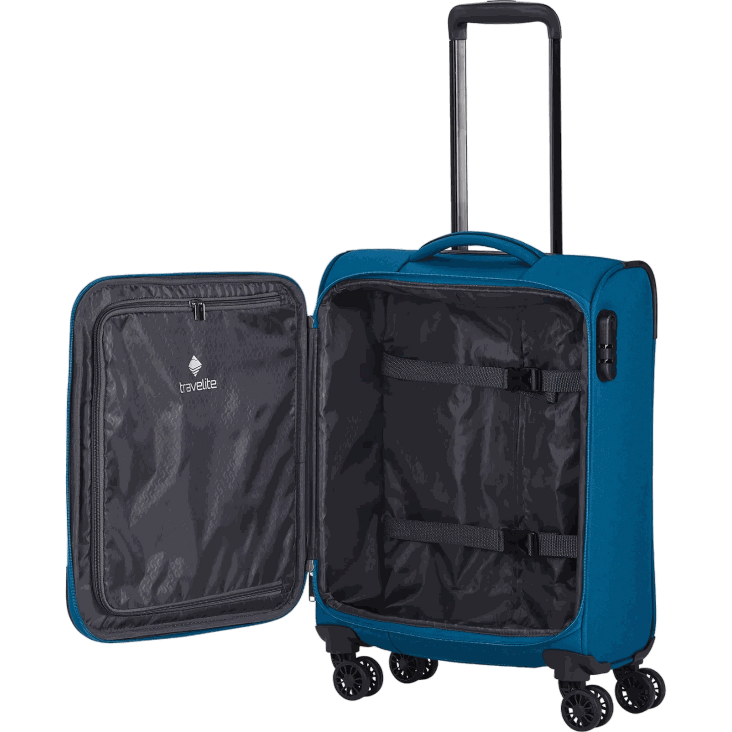 Travelite Chios 4-Rollen Kabinentrolley S 55 cm -Petrol KOFFER-PLUS.COM