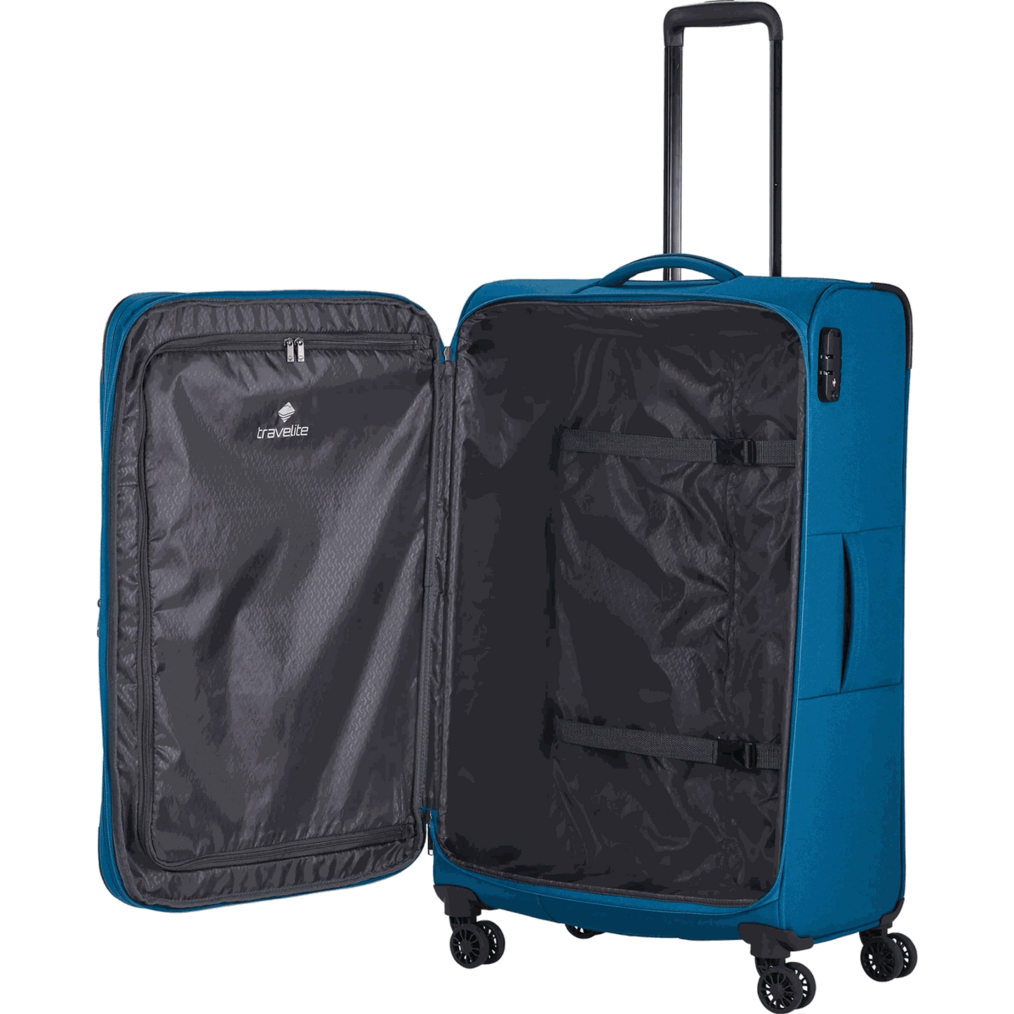 Travelite Chios 4-Rollen Trolley L 78 cm -Petrol KOFFER-PLUS.COM