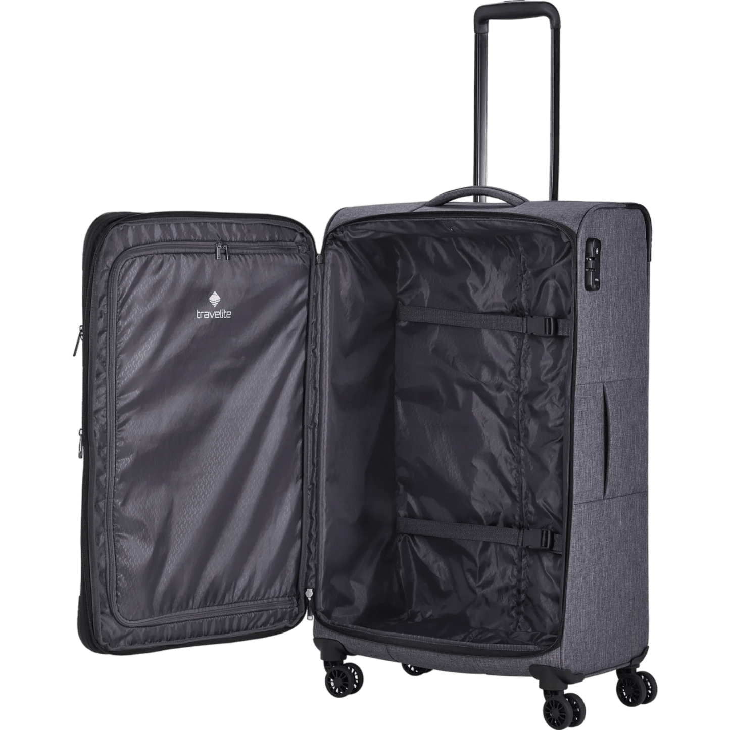 Travelite Adria 4-Rollen Trolley 78 cm -Anthrazit KOFFER-PLUS.COM