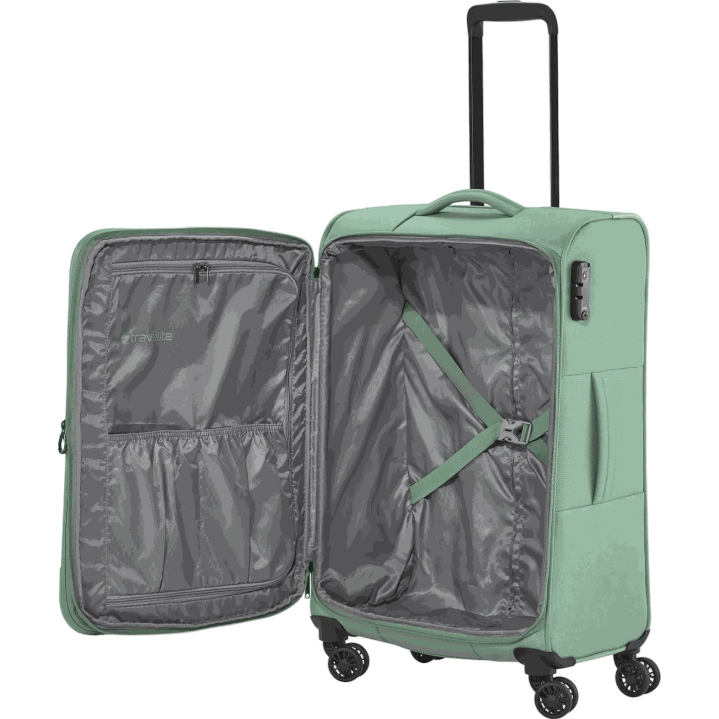 Travelite Croatia 4-Rollen-Trolley M 67 cm -Mint KOFFER-PLUS.COM