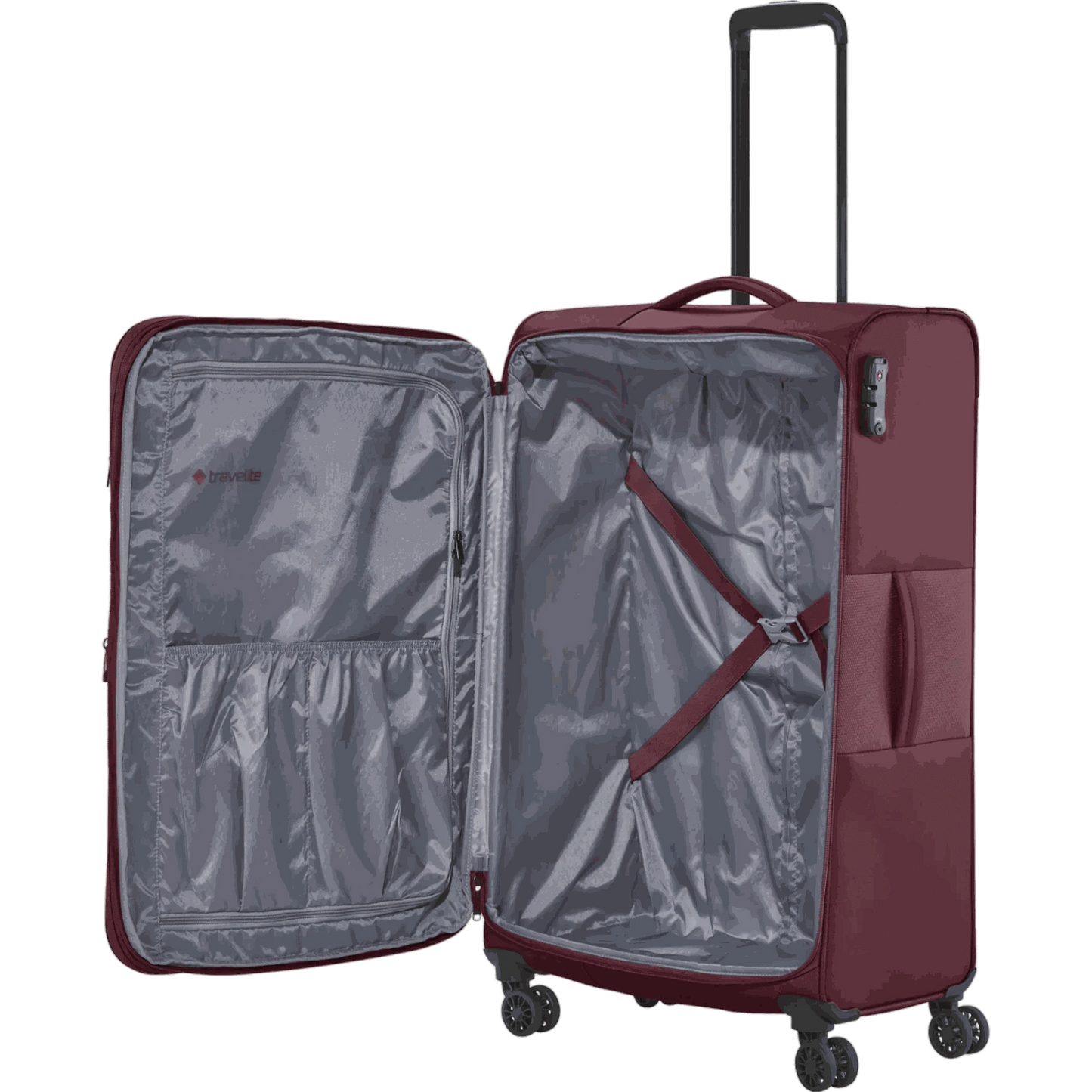 Travelite Croatia 4-Rollen Kofferset 3tlg. L/M/S -Aubergine KOFFER-PLUS.COM