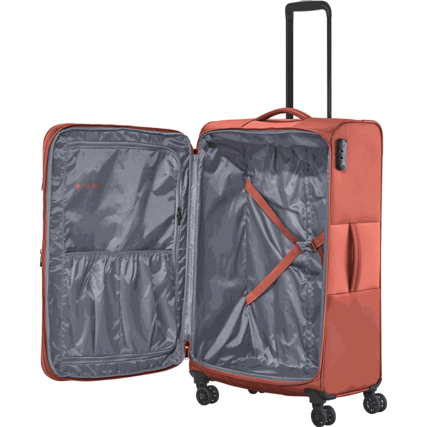 Travelite Croatia 4-Rollen Kofferset 3tlg. L/M/S -Koralle KOFFER-PLUS.COM