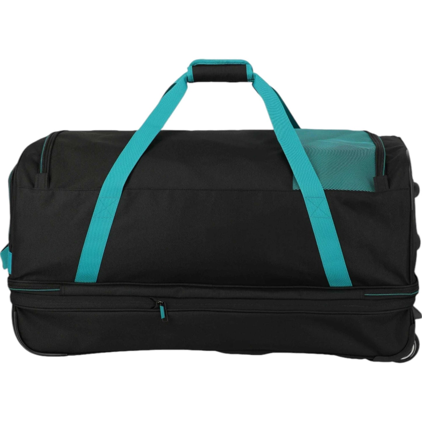 Travelite Basics Rollenreisetasche erweiterbar 70 cm -schwarz/petrol KOFFER-PLUS.COM
