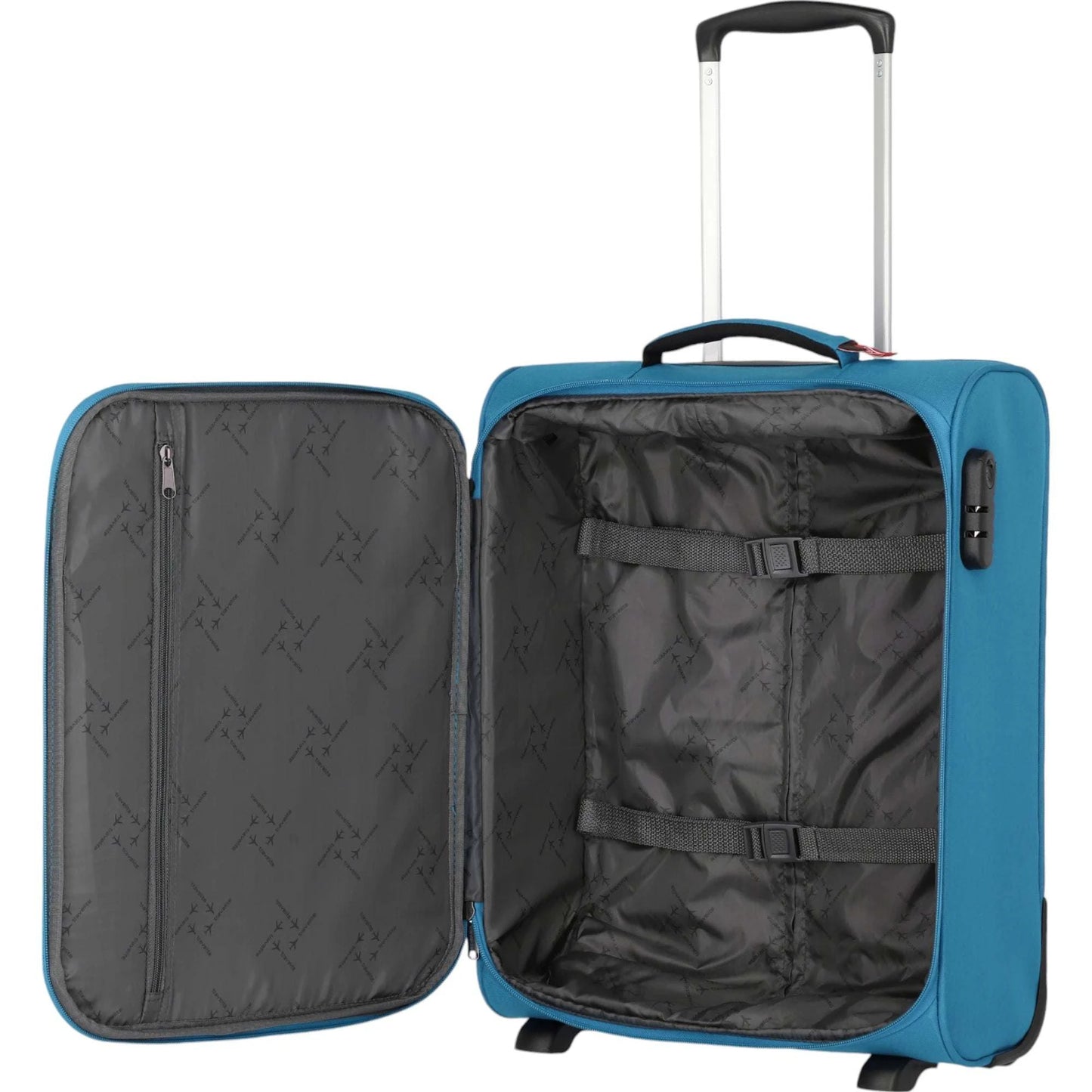 Travelite Cabin 2-Rollen-Bordtrolley 52 cm -Türkis