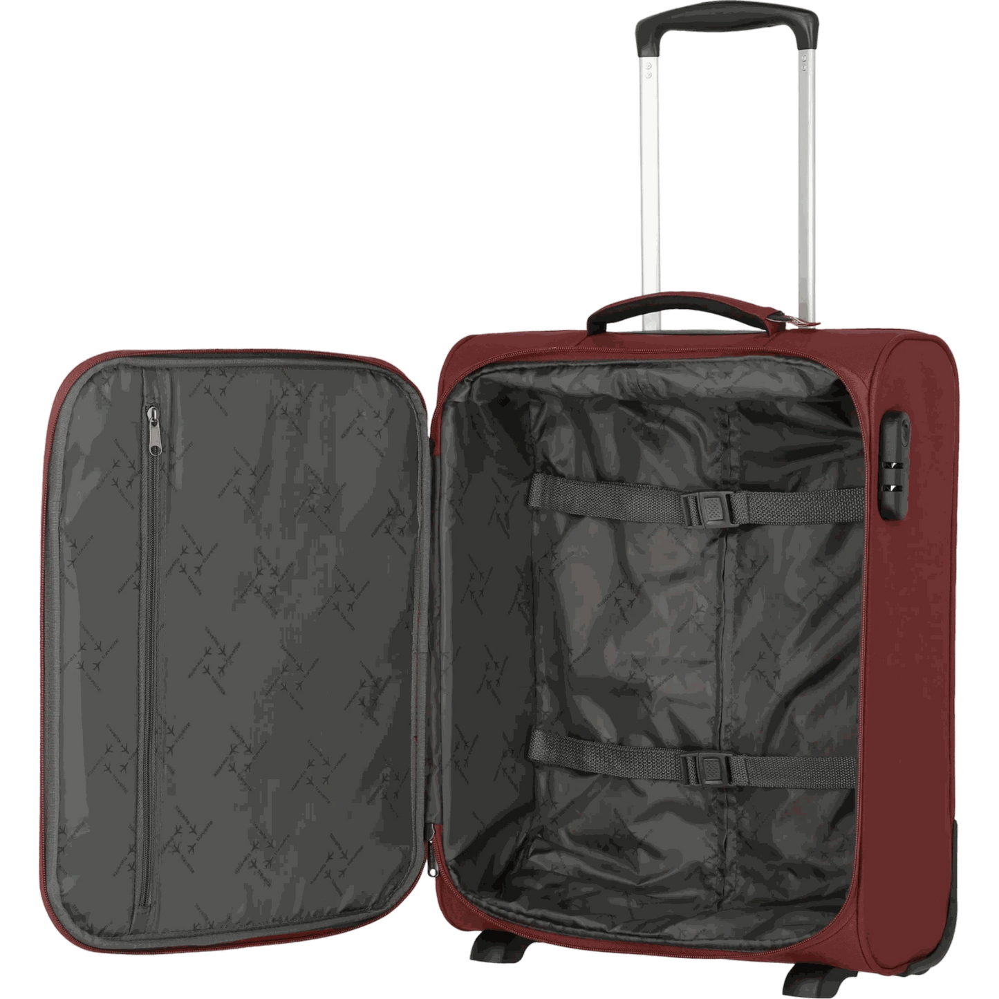 Travelite Cabin 2-Rollen-Bordtrolley 52 cm -Bordeaux KOFFER-PLUS.COM