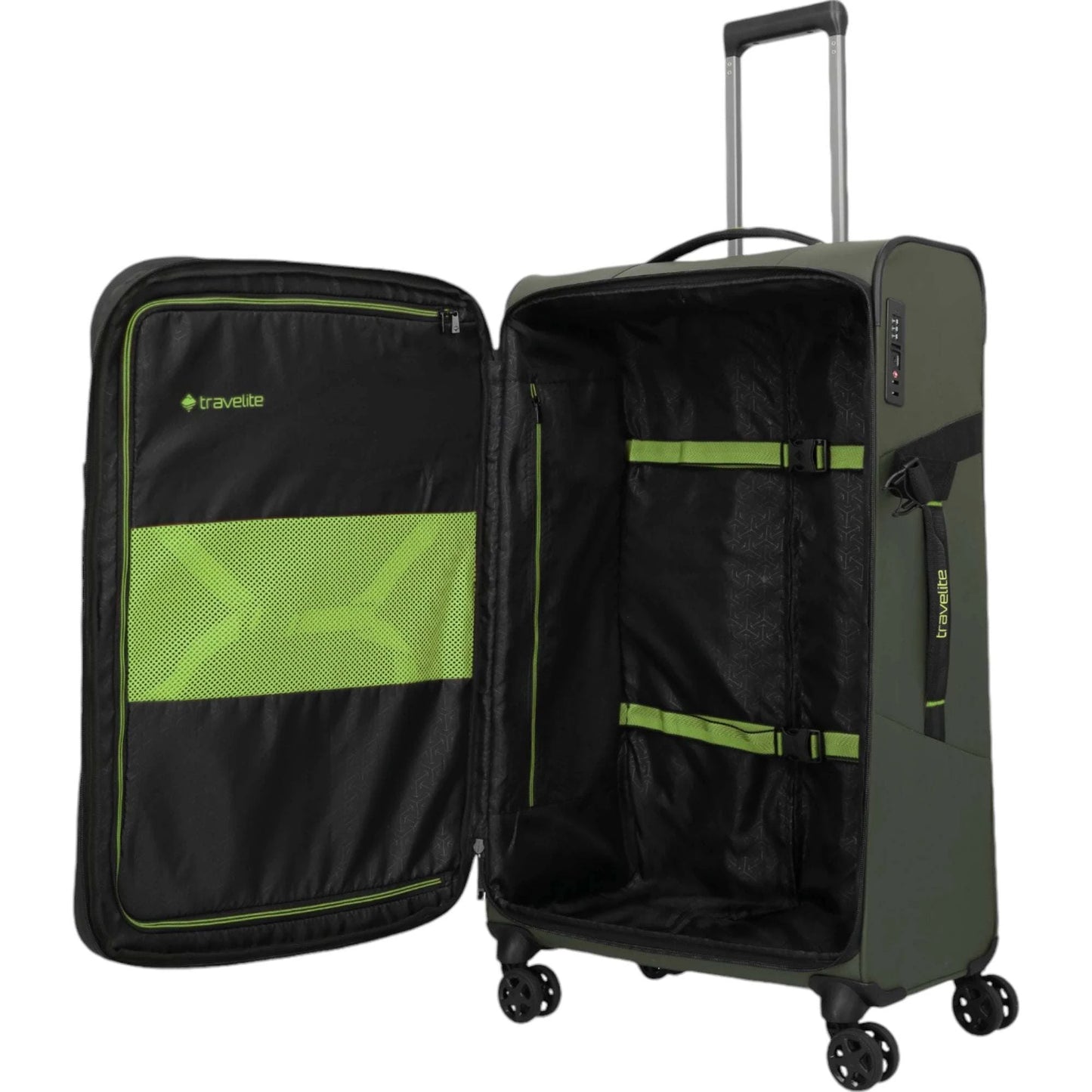 Travelite Briize 4-Rollen-Trolley Set 3tlg -Khaki KOFFER-PLUS.COM