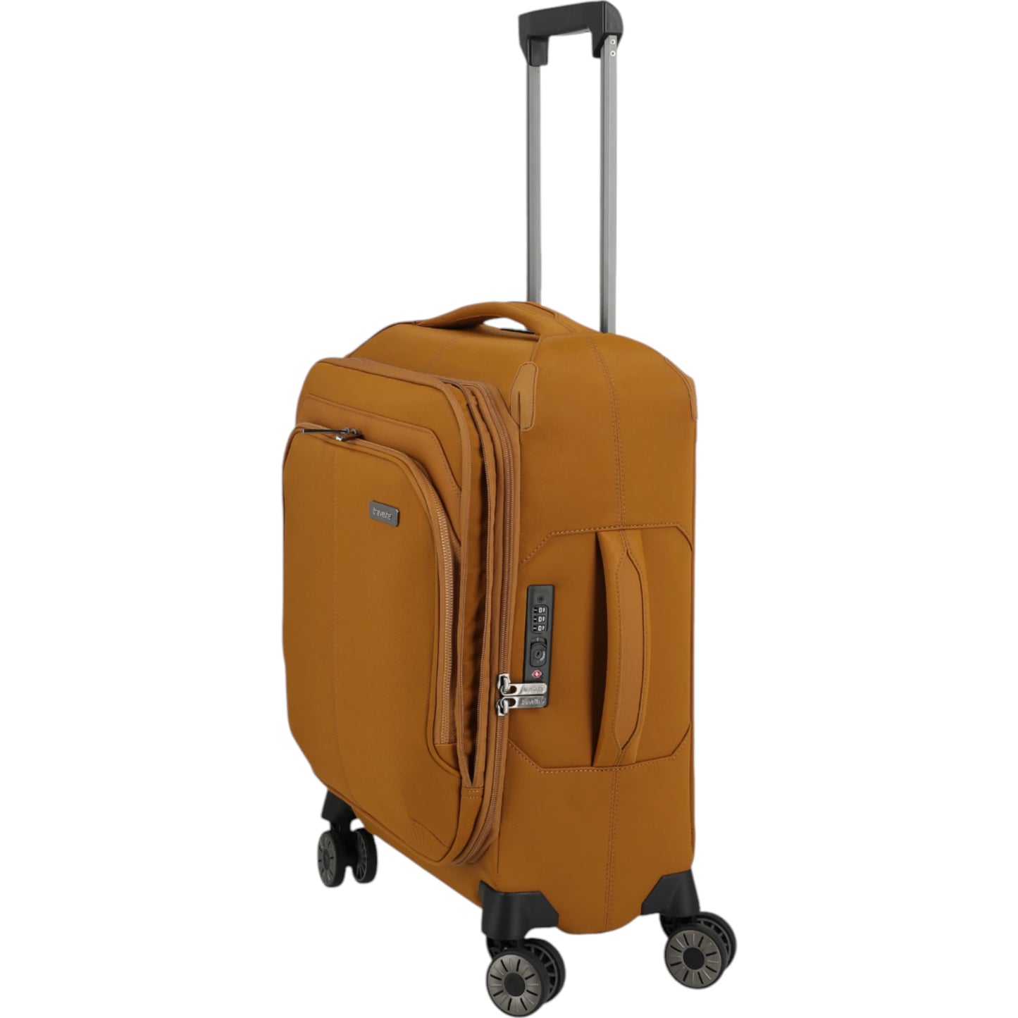 Travelite Priima 4-Rollen-Kabinentrolley 55 cm -Curry KOFFER-PLUS.COM