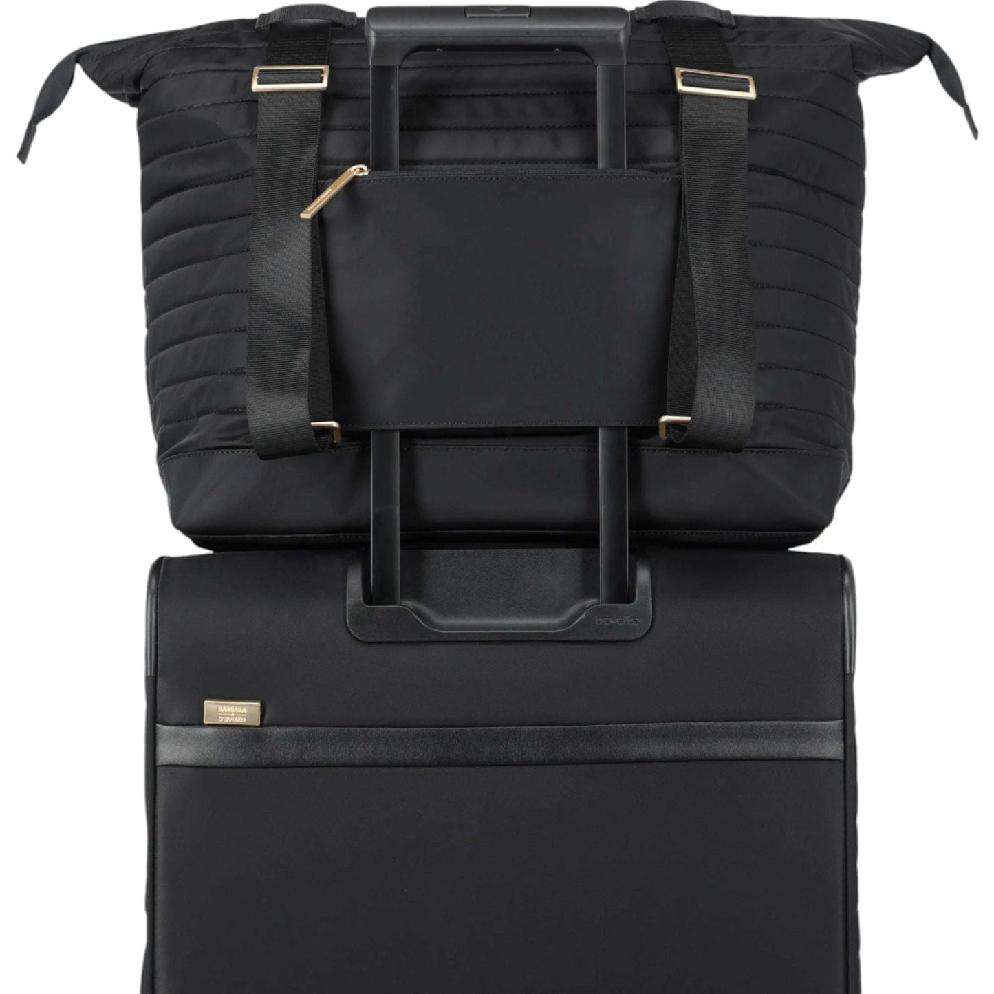 Travelite Barbara Stepp Shopper mit Rucksackfunktion 44 cm -black KOFFER-PLUS.COM