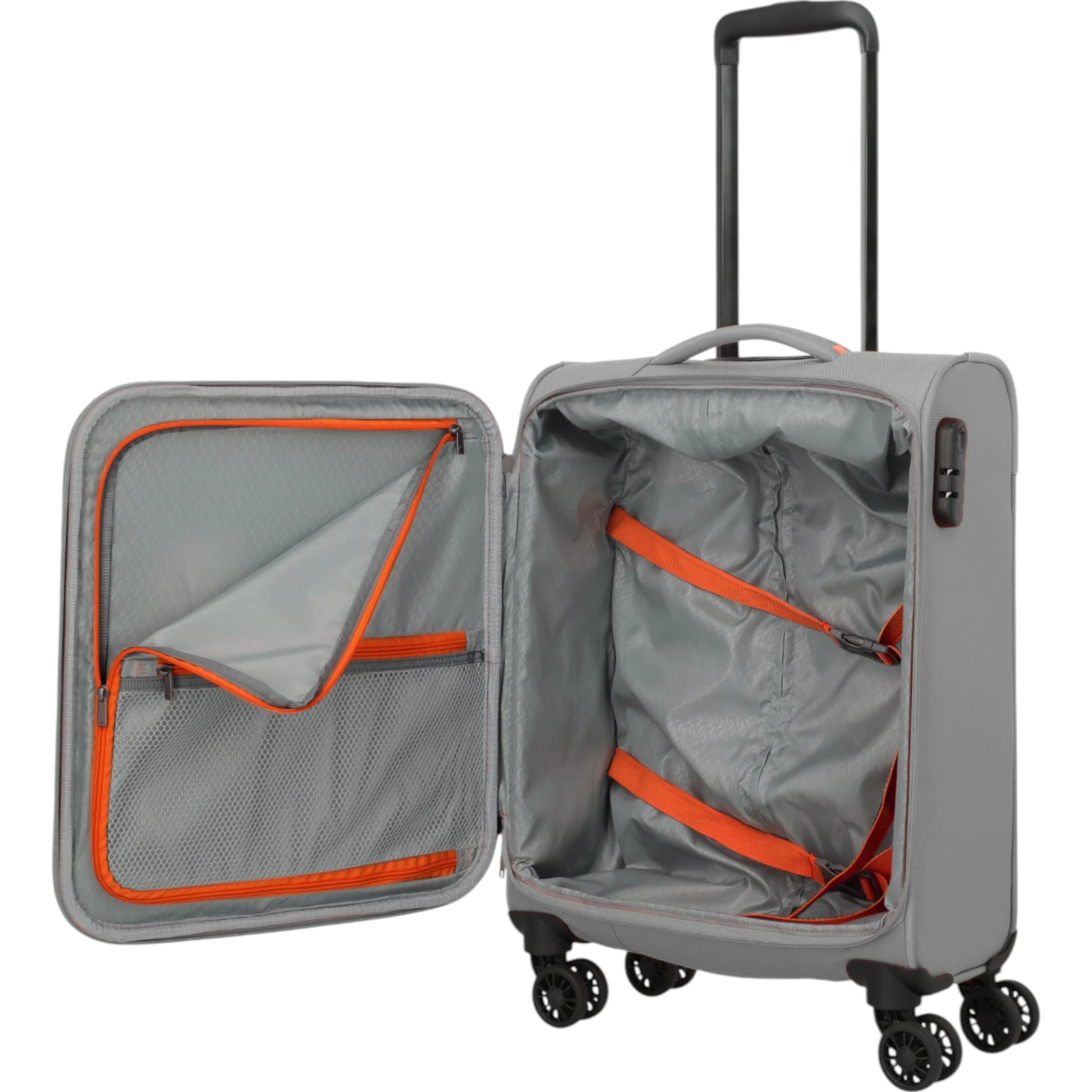 Travelite Umbria 4-Rollen-Kabinentrolly S 55 cm -Smoky Grey KOFFER-PLUS.COM