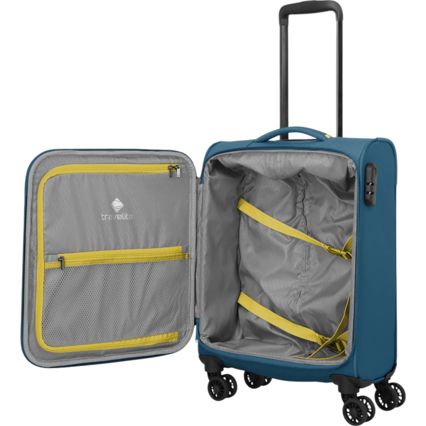 Travelite Umbria 4-Rollen-Kabinentrolly S 55 cm -Petrol KOFFER-PLUS.COM