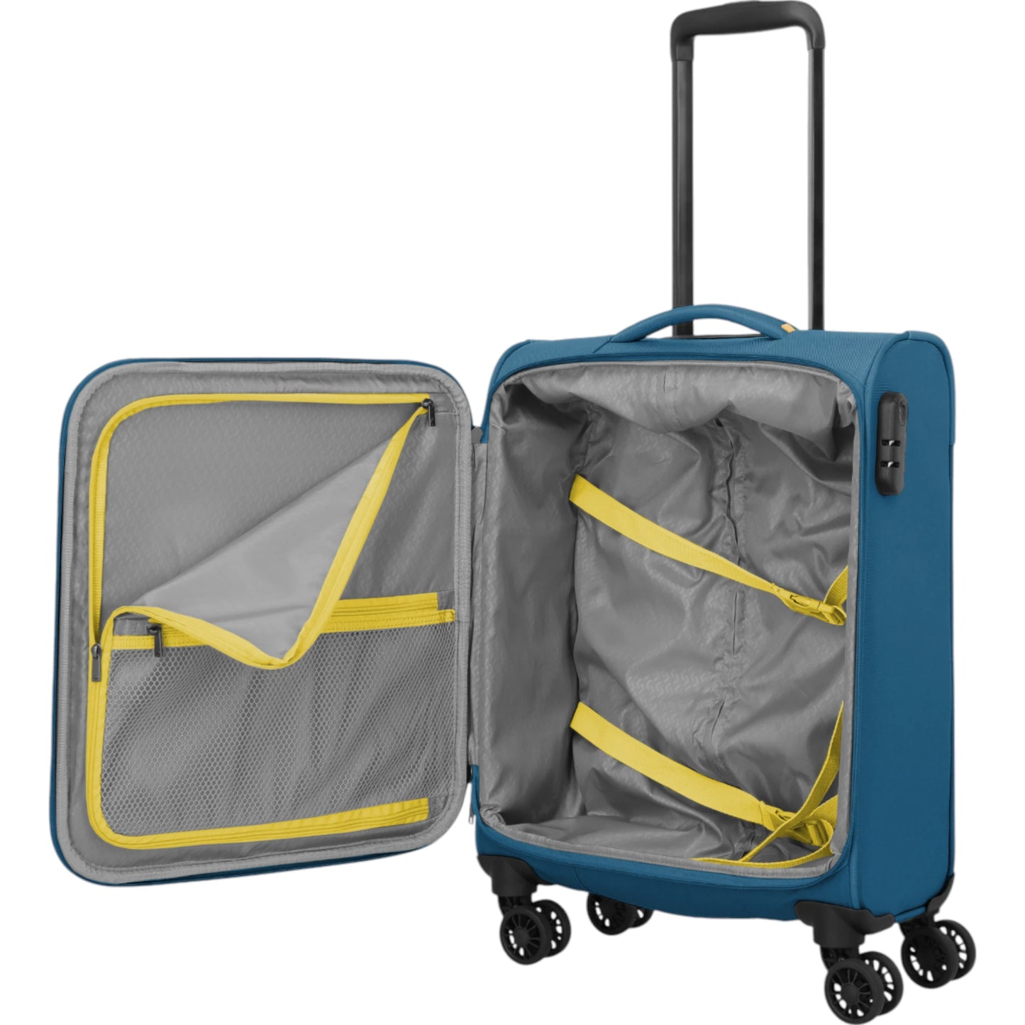 Travelite Umbria 4-Rollen-Kabinentrolly S 55 cm -Petrol KOFFER-PLUS.COM