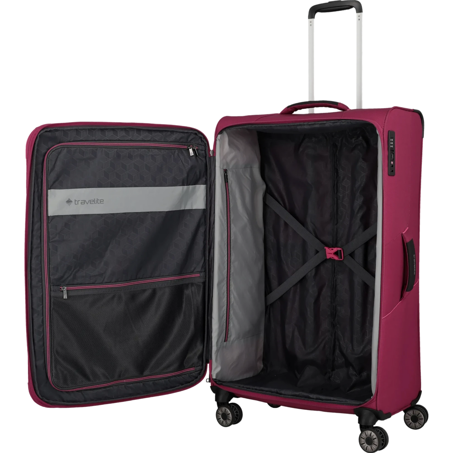 Travelite Skaii 4-Rollen Trolley L 78 cm -Abendrot KOFFER-PLUS.COM