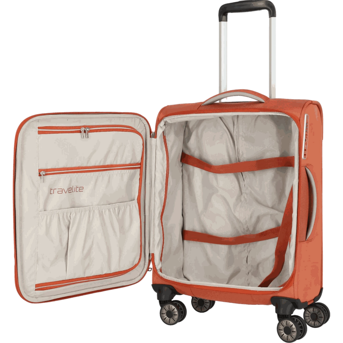 Travelite Miigo 4-Rollen-Bordtrolley S 55 cm -Safran KOFFER-PLUS.COM