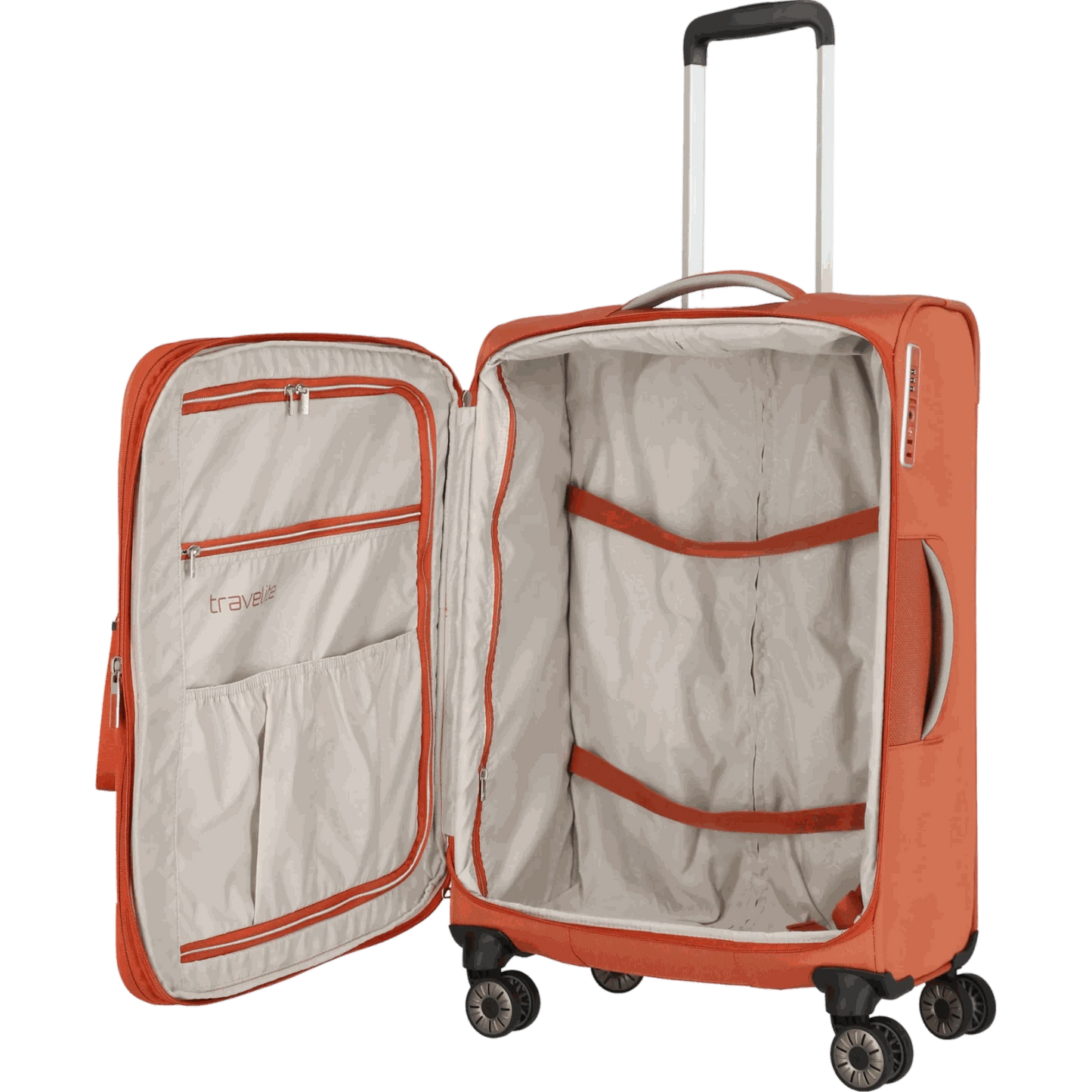 Travelite Miigo 4-Rollen-Trolley M 67 cm -Safran KOFFER-PLUS.COM