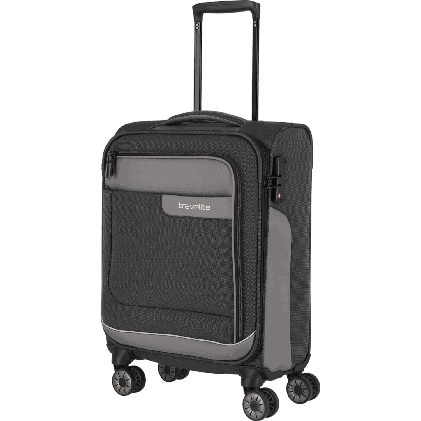 Travelite Viia 4-Rollen Handgepäck Trolley S 55 cm -Schiefer KOFFER-PLUS.COM
