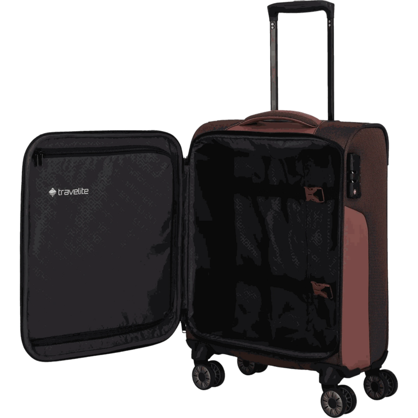 Travelite Viia 4-Rollen Handgepäck Trolley S 55 cm -Frühlingsrose KOFFER-PLUS.COM