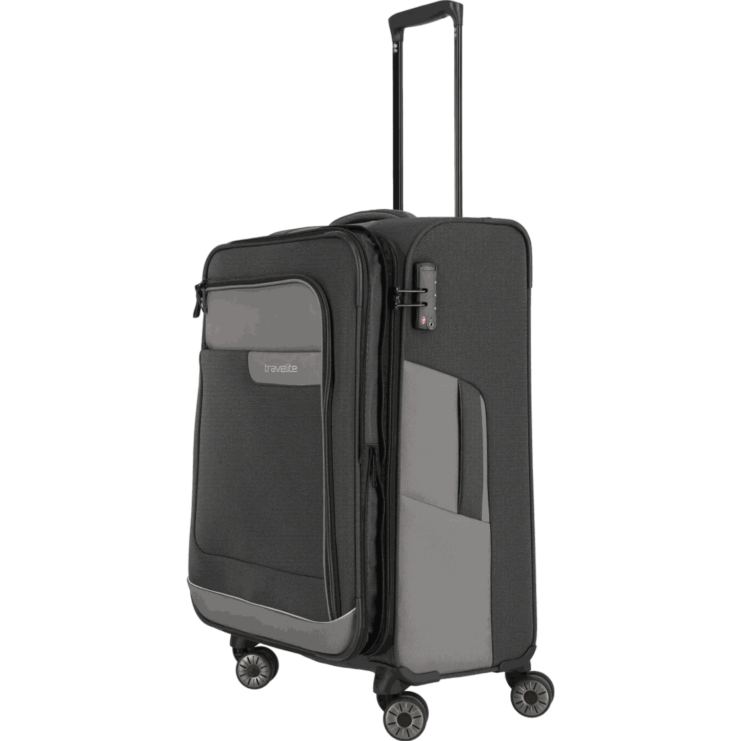 Travelite Viia 4-Rollen-Trolley M 67 cm -Schiefer KOFFER-PLUS.COM