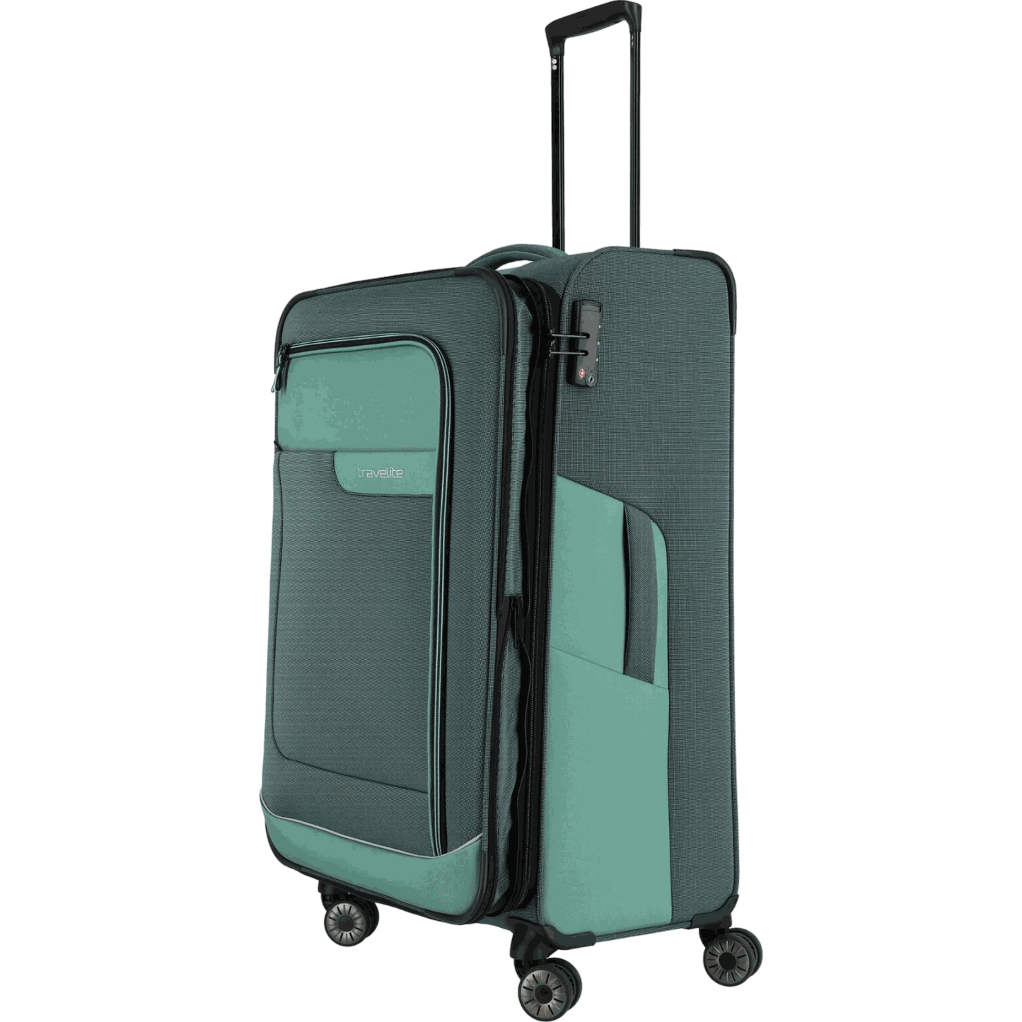 Travelite Viia 4-Rollen-Trolley L 77 cm -Eukalyptus KOFFER-PLUS.COM