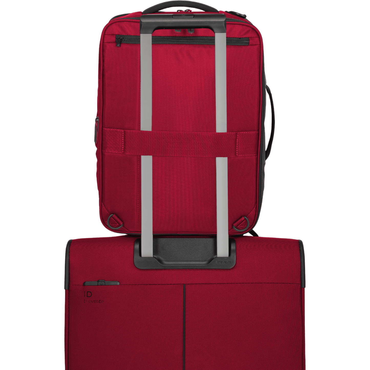 Travelite Crosslite Bordtasche mit Rucksackfunktion 43 cm -Rot KOFFER-PLUS.COM