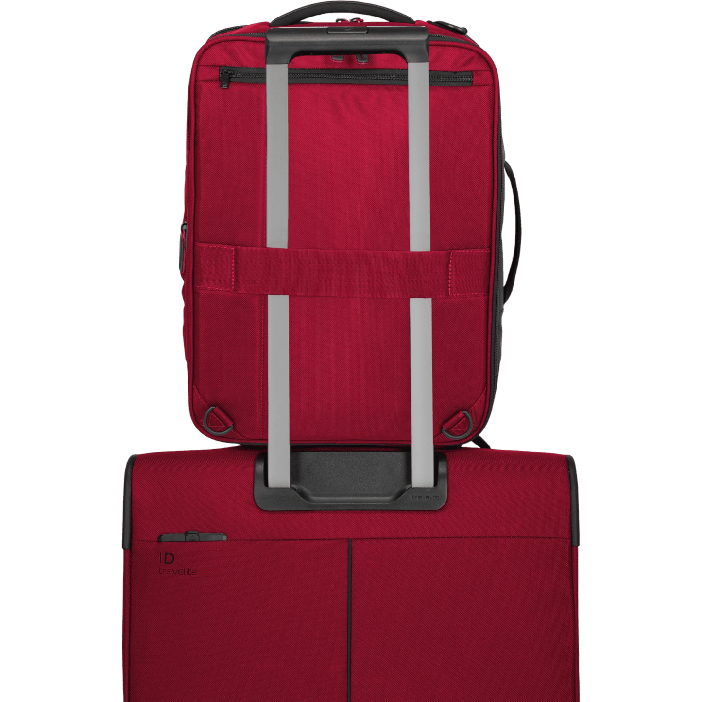 Travelite Crosslite Bordtasche mit Rucksackfunktion 43 cm -Rot KOFFER-PLUS.COM