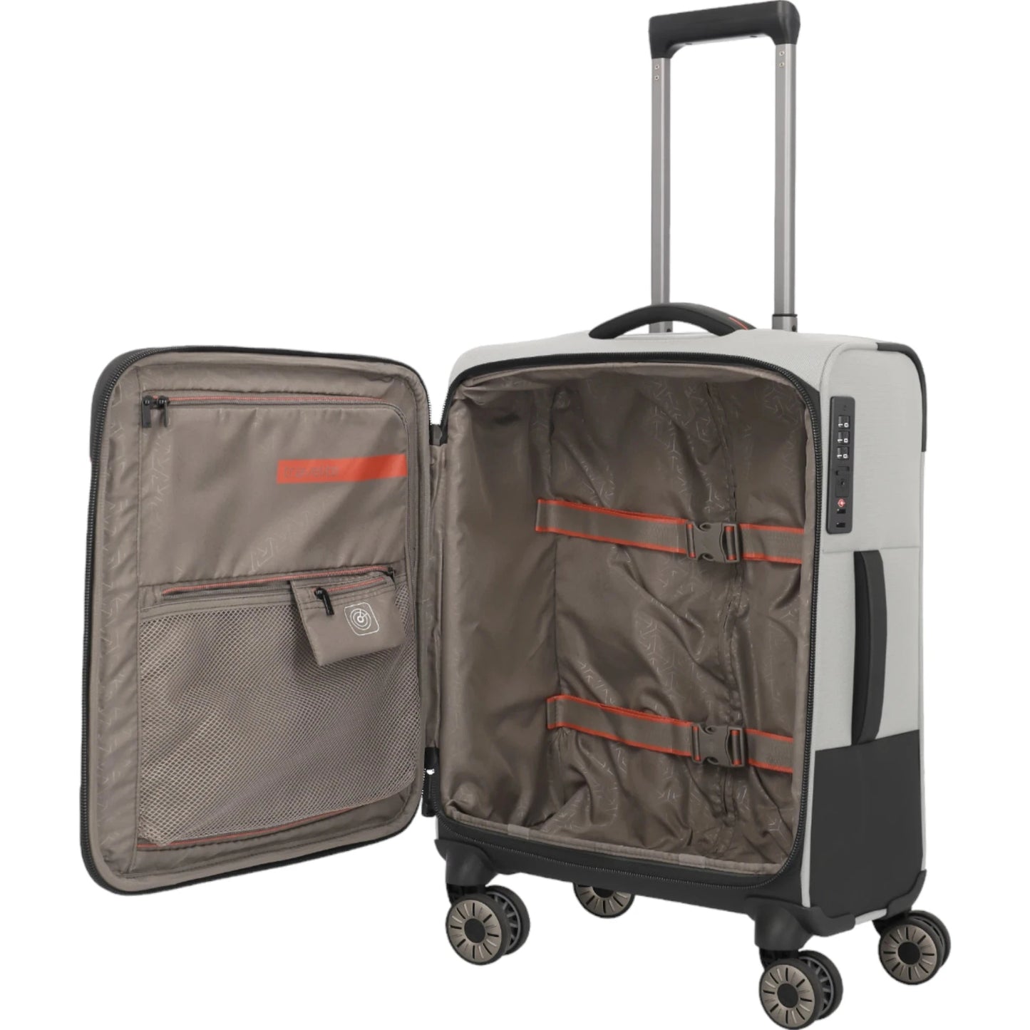Travelite Crosslite 4-Rollen-Kabinentrolley S 55 cm -Natur KOFFER-PLUS.COM