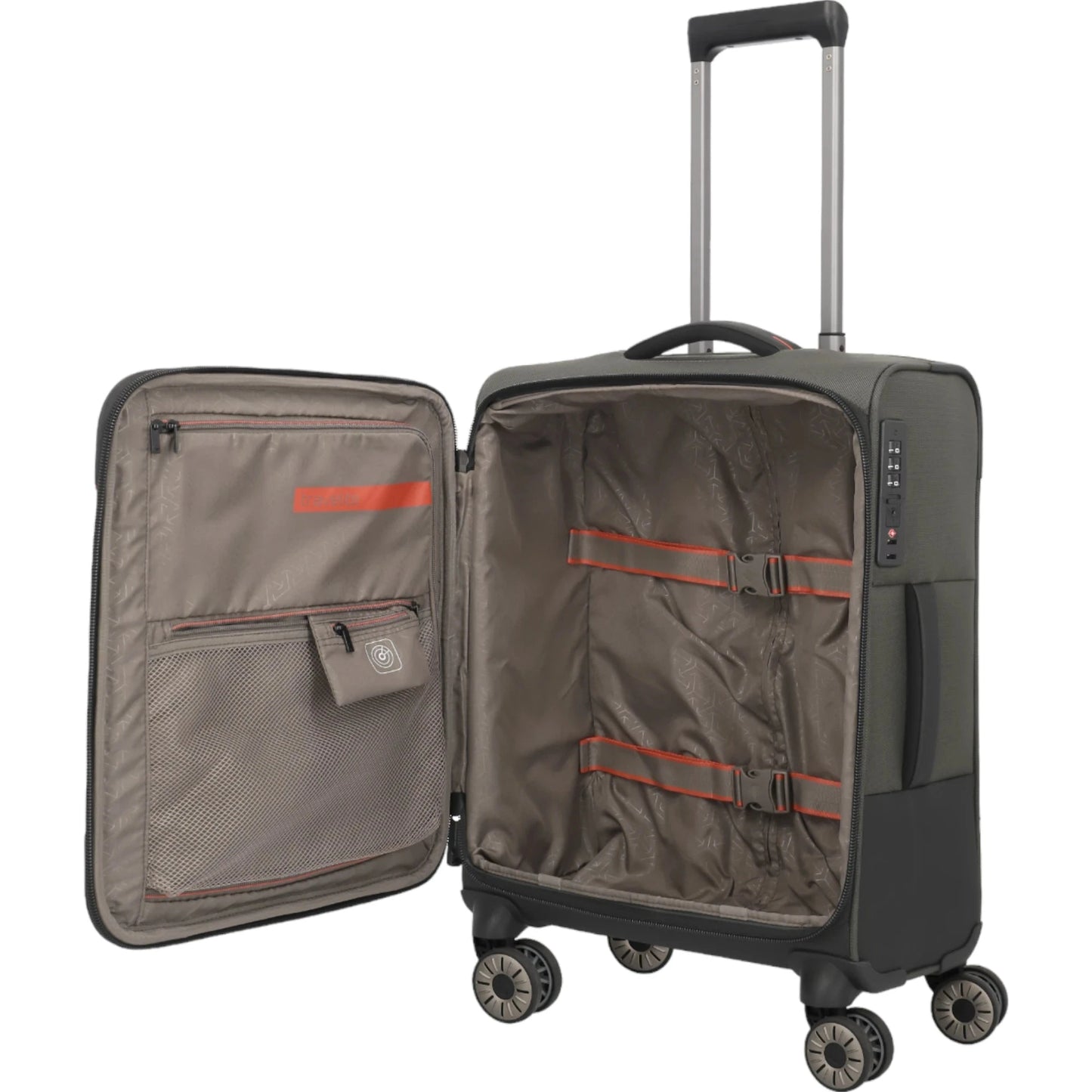 Travelite Crosslite 4-Rollen-Kabinentrolley S 55 cm -Oliv KOFFER-PLUS.COM