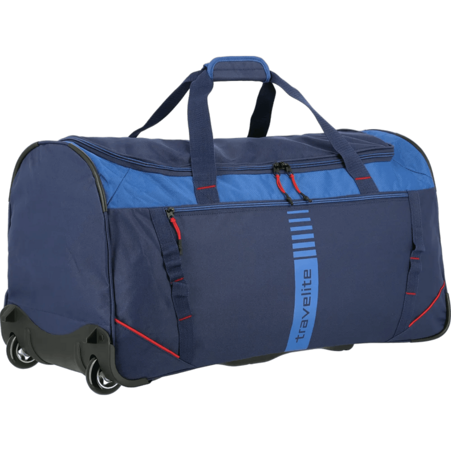 Travelite Basics Active Reisetasche mit Rollen 71 cm -Marine/Rot KOFFER-PLUS.COM