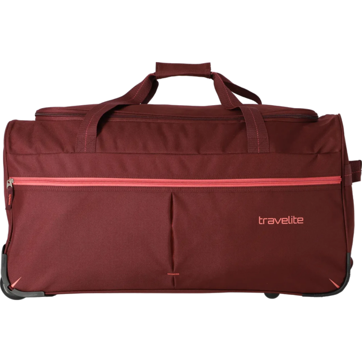 Travelite Basics Fast Reisetasche mit Rollen 65 cm -Bordeaux/Rosé KOFFER-PLUS.COM