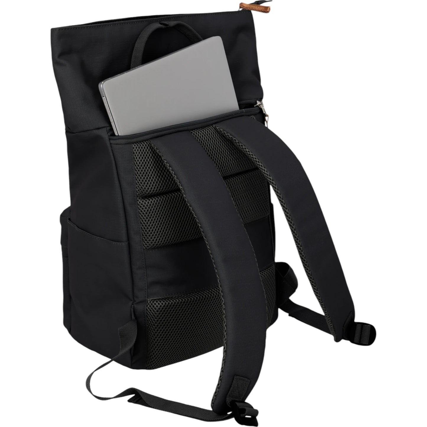 Travelite Basics Short Handle Rolltop-Rucksack 37 cm -Schwarz KOFFER-PLUS.COM